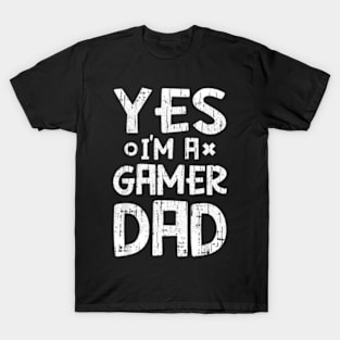 A Gamer Dad Fathers Day  Gaming Gamer Dad Papa T-Shirt